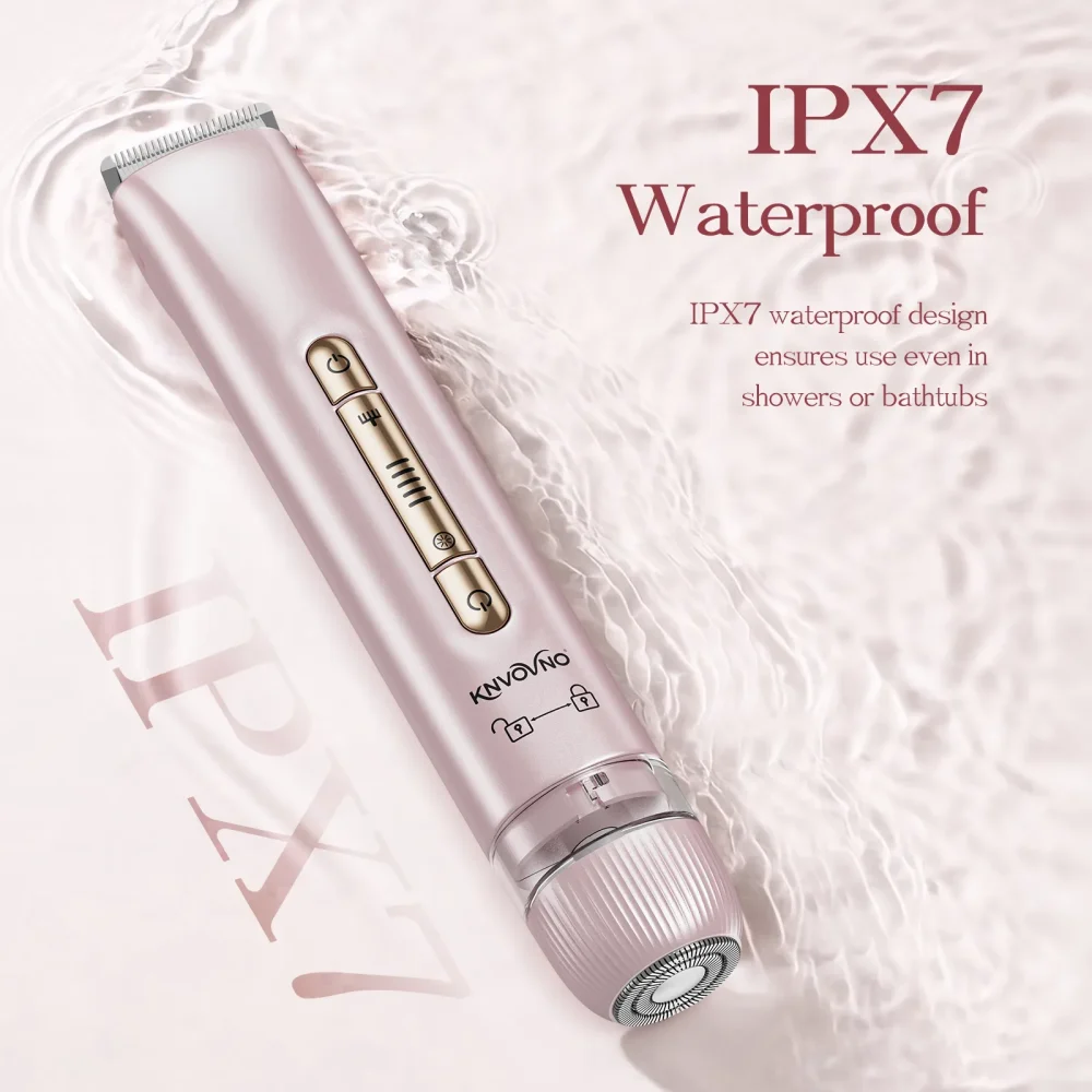 knvovno Bikini & Body Hair Trimmer Ceramic IPX7 waterproof